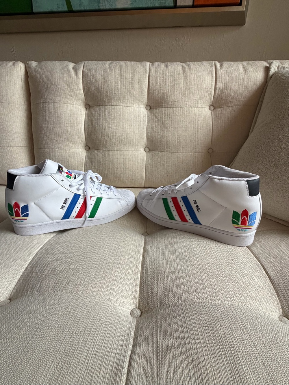 Adidas Pro Model Colorful FX0183 Cloud White Bran New 9.5 - Picture 4 of 11